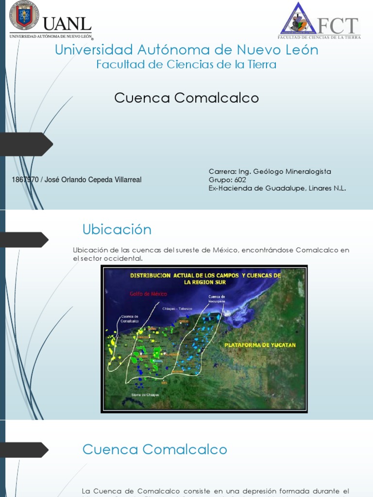 Cuenca Comalcalco PDF Roca (geología) Falla (geología)