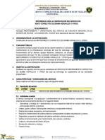 Seguridad Ciudadana TDR N°002 Servicio de Mantenimiento de Bomba