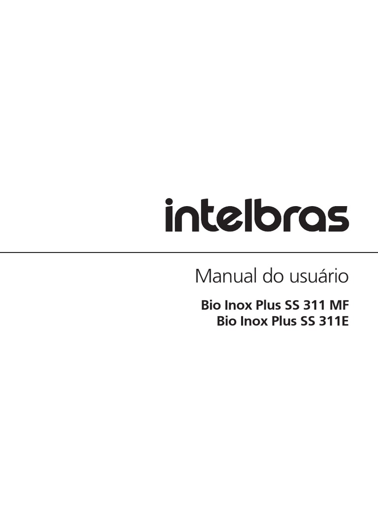 Manual do Bio Inox Plus SS 311 MF/E | PDF | Biometria | Rede de ...