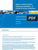 Report On Wind Turbine Subsystem Reliability A Survey of Various Databases