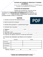 Formato Registro