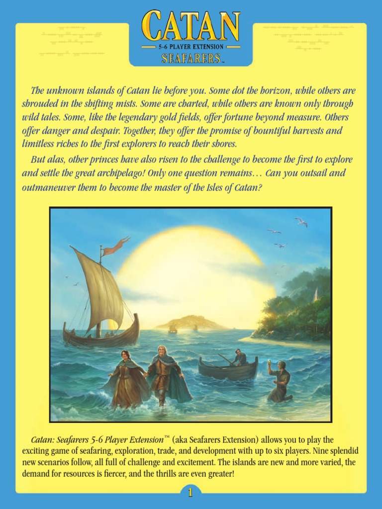 Catan Seafarers Rules : Catan: Seafarers Scenario – IPKM
