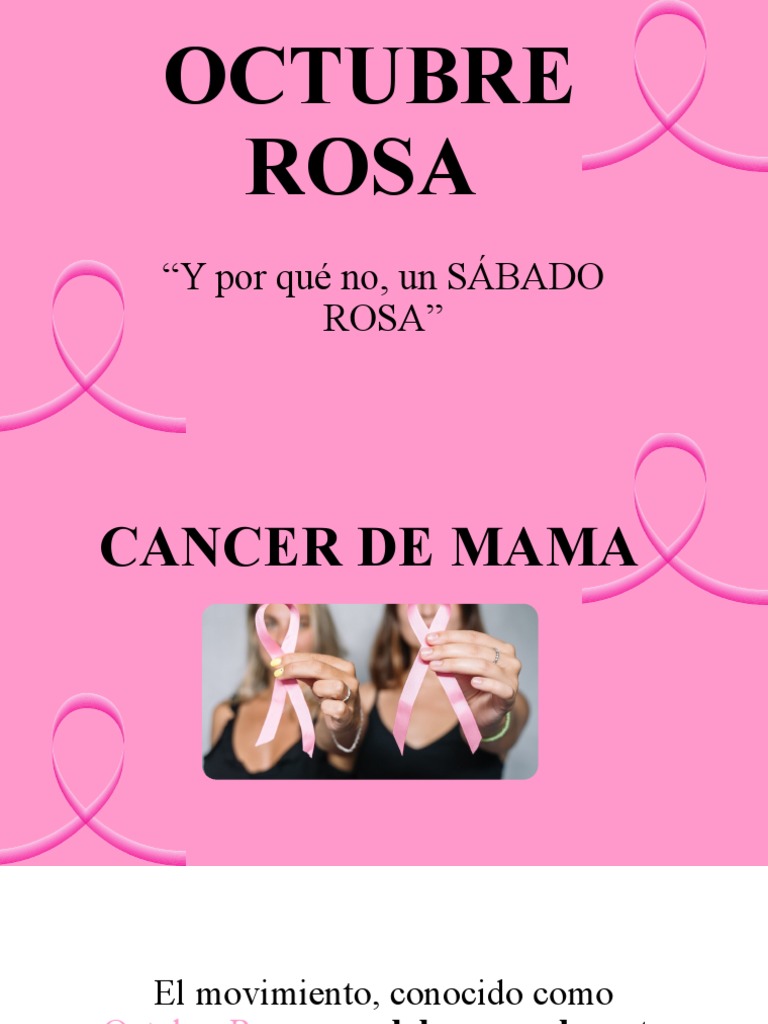 Octubre Rosa | PDF | Cáncer de mama | Cáncer