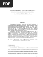 Download analisa kinerja RS by tedynurul SN61166319 doc pdf