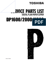 Service Parts List Toshiba DP16_20_25_