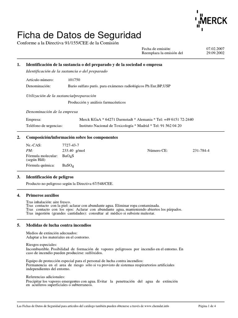 Barita PDF Agua Toxicidad