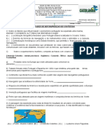 Atividade de Recomposição de Conteúdo 7º Ano - História