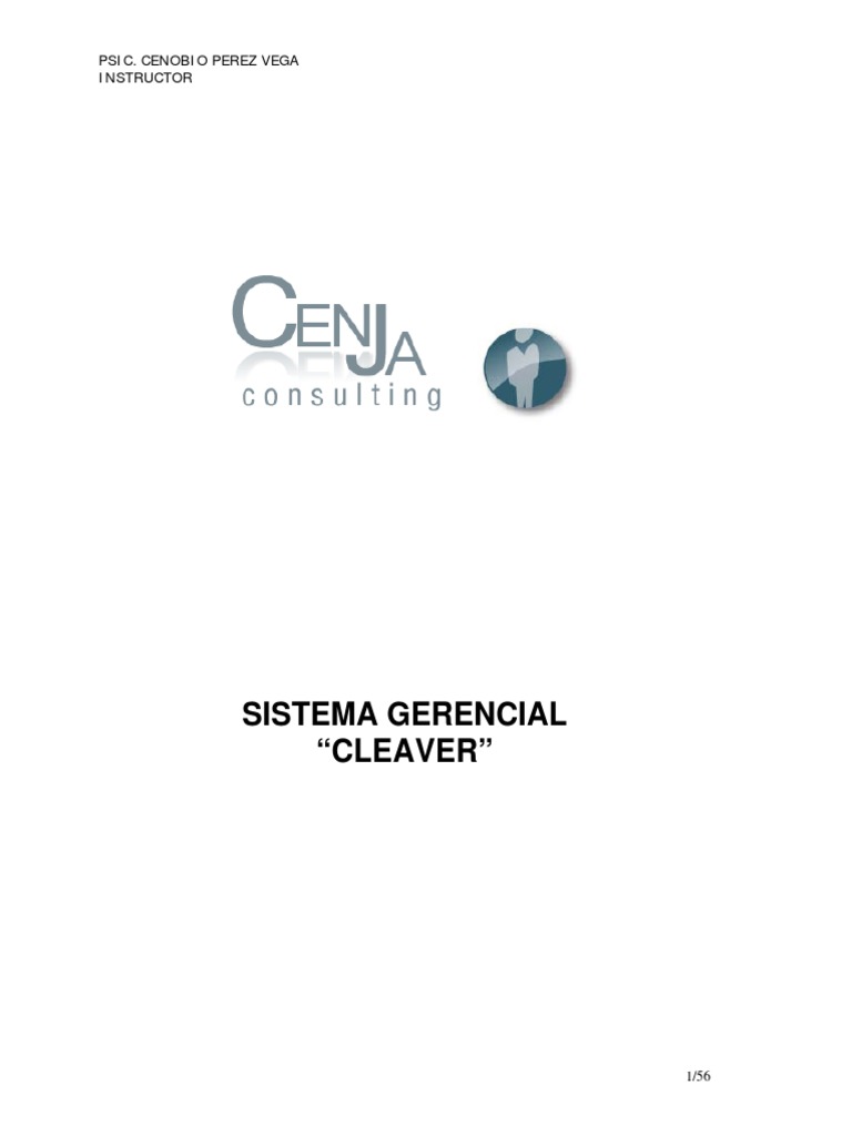 Manual Cleaver | Descargar gratis PDF | Comportamiento | Motivación