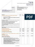 Presupuesto: Newside Infraestructura S.A.C