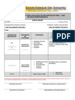 ROTEIRO DE ESTUDO PARA AVALIAÇÃO DE RECUPERAÇÃO FINAL - 2º Ano