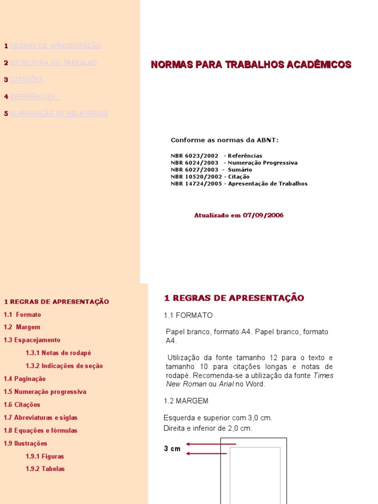 Normas ABNT para Trabalhos Acadêmicos | PDF | Citação | Abstract (resumo)