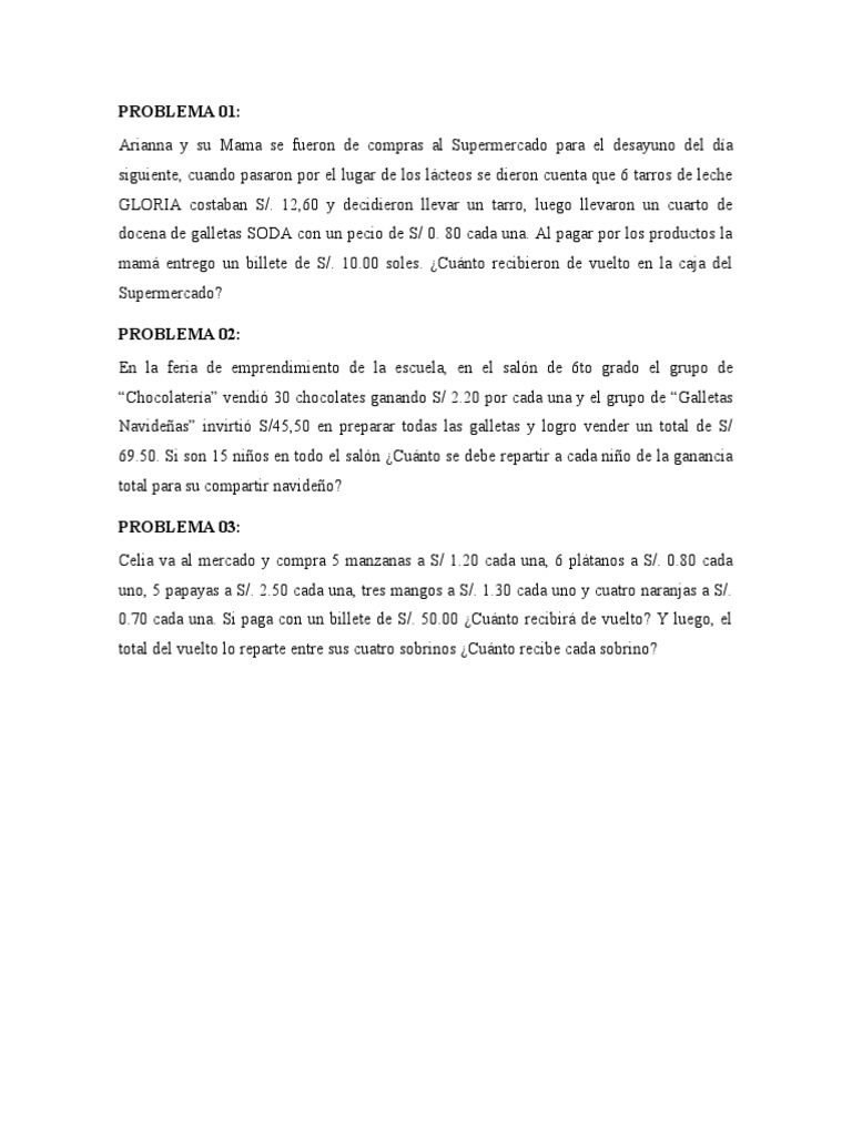Problema 01 | PDF