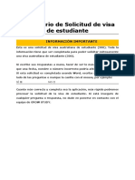 Solicitud visa estudiante Australia