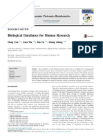 Biological Databases For Human Research