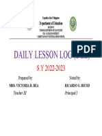 Daily Lesson Log (DLL) : Department of Education