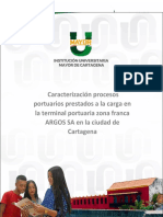 Caracterización Procesos Portuarios Prestados A La Carga en La Terminal Portuaria Zona Franca ARGOS SA en La Ciudad de Cartagena