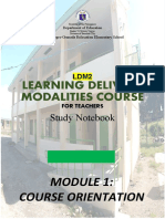 LDM MODULE 1A Lesson 1