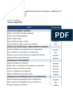 Cronograma Do Projeto - RH Fundação Doimo - 2021