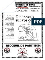 Programme de Messe Du 27 Novembre 2022 1er Dim Avent JDO RECCEUIL EWE