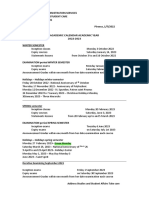 Academic Calendar 2022-2023