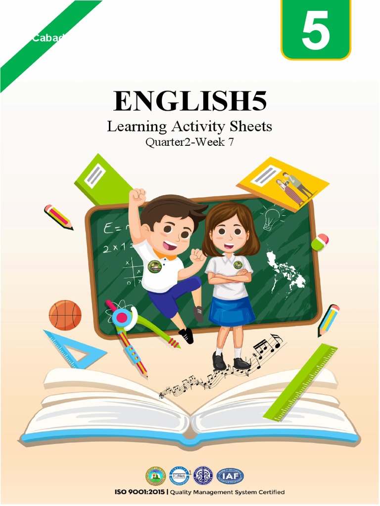 English 5 LAS Q2 Week 7 Activities | PDF