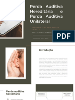 Perda Auditiva Hereditária e Perda Auditiva Unilateral