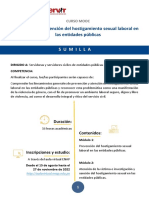 Sumilla Curso MOOC Prevencion Atencion Hostigamiento Sexual Laboral Entidades Publicas ENAP SERVIR Ciclo II 2022