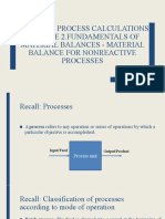 Lec 2 Fundamentals of Material Balances