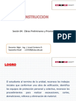 Obras preliminares y provisionales en construcción