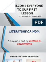 Powerpoint Presentation For Literature of India Autosaved