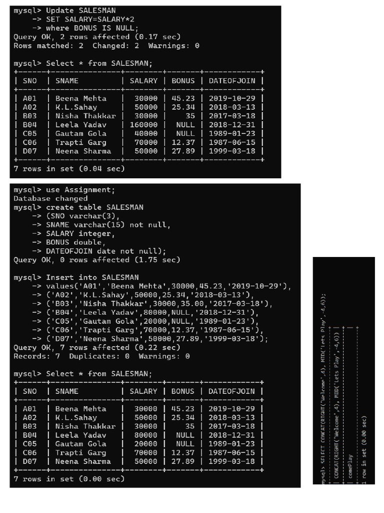 SQL2 | PDF