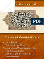 KD.2.Metodologi Memahami Islam