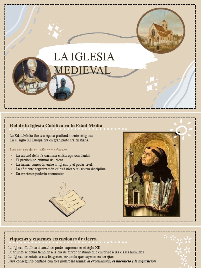 La Iglesia Católica en la Edad Media | PDF | Edades medias | Iglesia ...