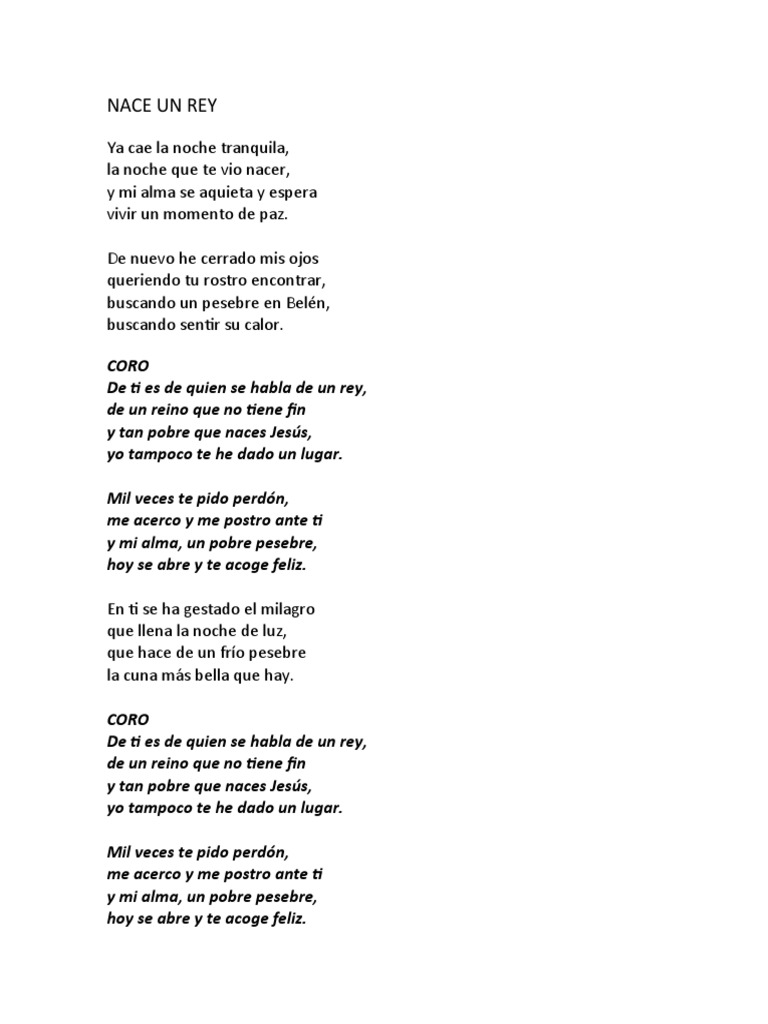 Nace un Rey: Reflexiones de Pobreza | PDF