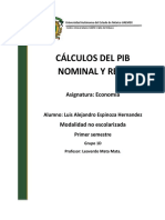 Claculos de PIB Nominal y REAL