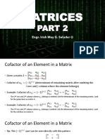 Lesson 4 - Matrices Part 2