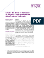 Álvarez Guerrera (2021) - Una Aproximación Al Femicidio en Venezuela