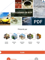 EXPOSE Matériaux de Construction - ESSAIS en BTP