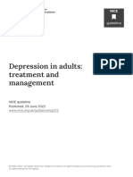 Depression in Adults Treatment and Management