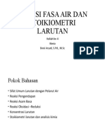 Kuliah4 - Reaksi Fasa Air Dan Stoikiometri Larutan