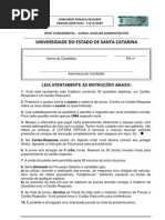 Prova l Auxiliar Administrativo