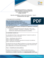 Guia de Actividades y Rúbrica de Evaluación - Unidad 1 - Fase 2 - Contaminación Del Agua