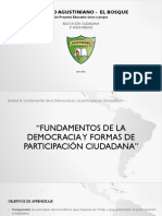 Fundamentos de La Democracia y Participación Ciudadana