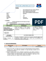 Actividad de Aprendizaje N 14 Matematica