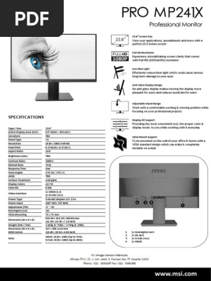 PRO MP241X Datasheet v2