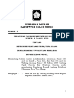 Perda Kab - Kulon Progo No.2 Tahun 2018 TTG Retribusi Pelayanan Tera Atau Tera Ulang