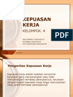 KEPUASAN KERJA Kel.4