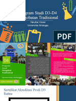 Program Studi D3-D4 Pengobatan Tradisional Dilla