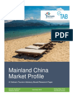 Mainland Chinese Market Profile: Vietnam's 4th Largest Source Market