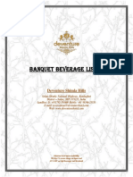 Banquet Beverage Menu 2223